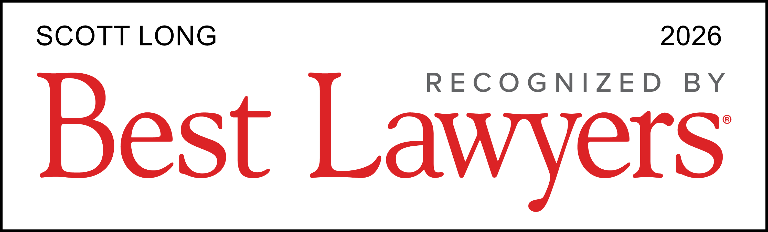 Scott Long | Recognized by Best Lawyers 2026